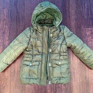 Army Green parka toddler girls size 7/8